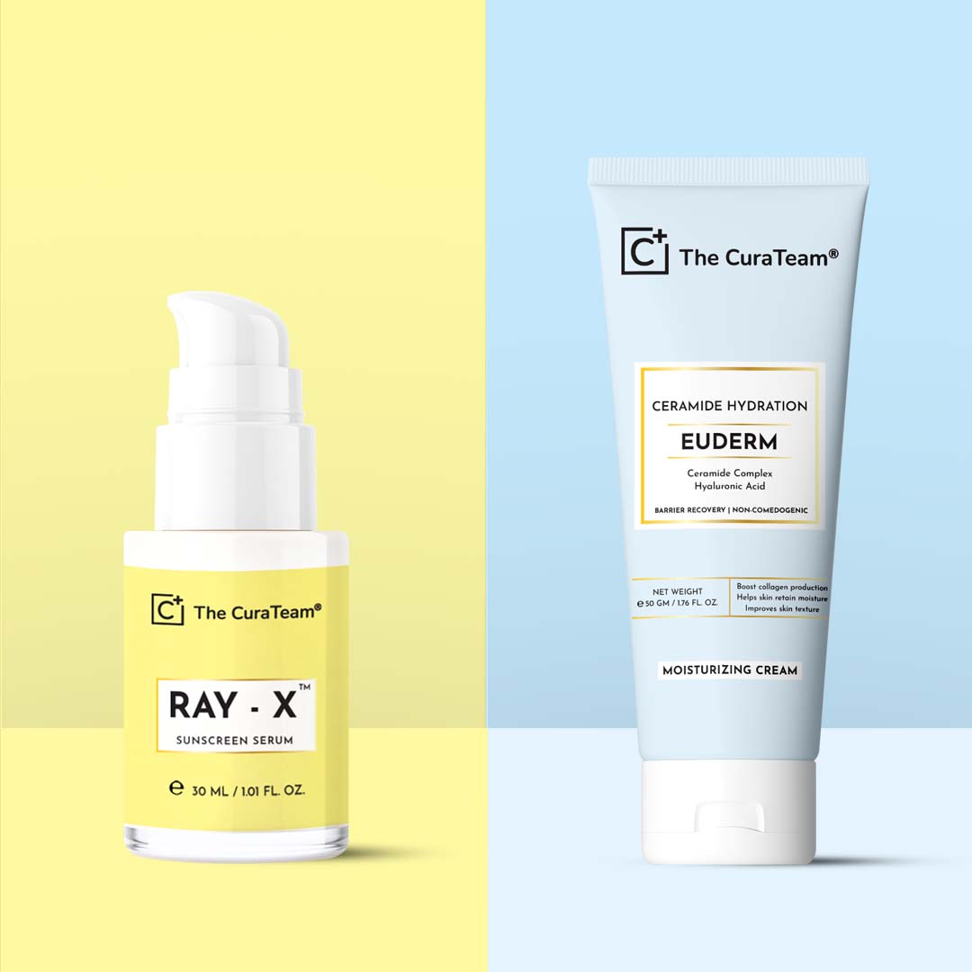 Sunscreen Serum and Ceramide Moisturizer Combo